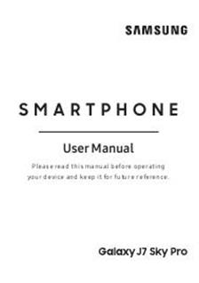 Samsung Galaxy J7 Sky Pro manual. Camera Instructions.